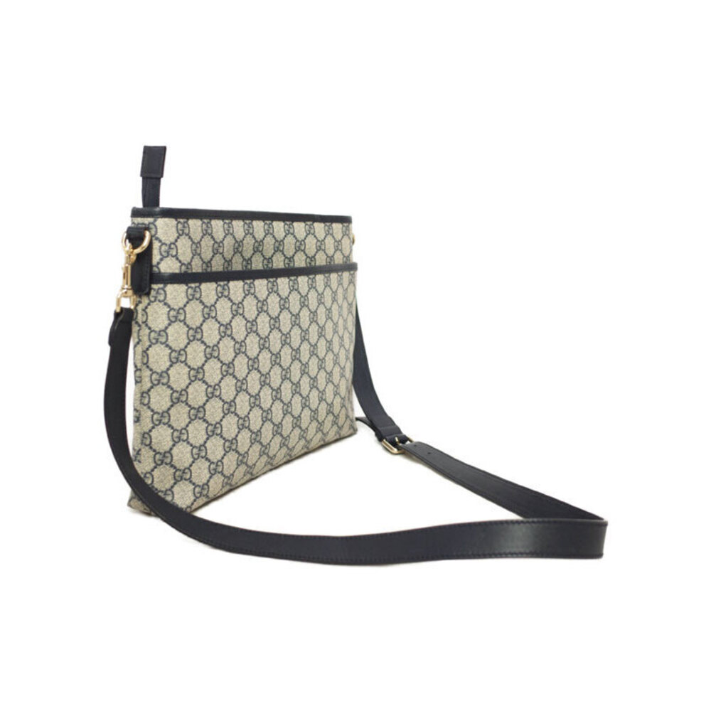 Gucci GG Monogram Messenger Brown Bag Plus Flat Crossbody